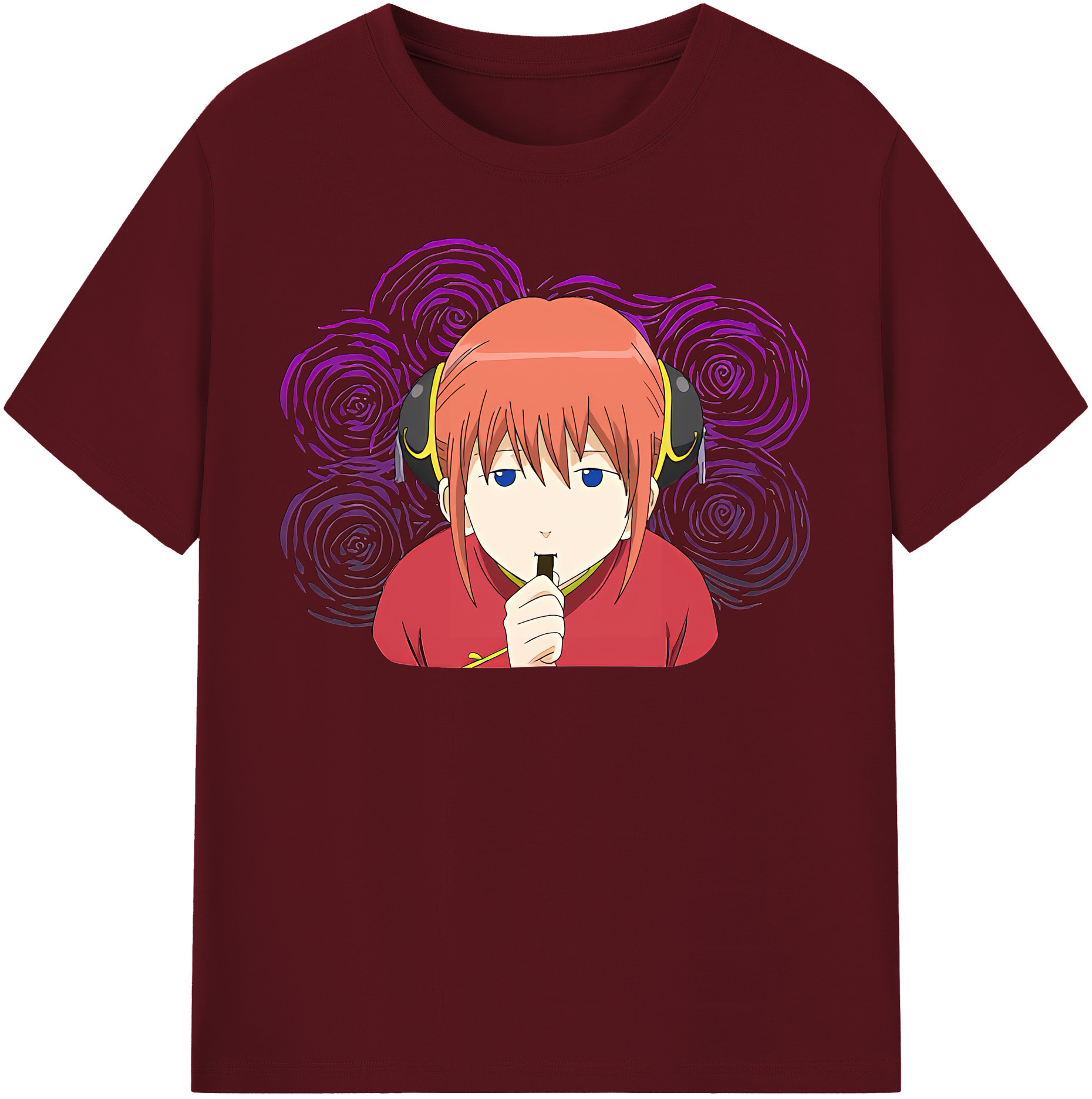 （画像用） ぎんたま 坂田銀時（さかたぎんとき） 神楽 志村新八（しむら しんぱち） GINTAMA Sakata Gintoki Kagura Shimura Shinpachi 綿100％半袖Tシャツ（フロントプリント）